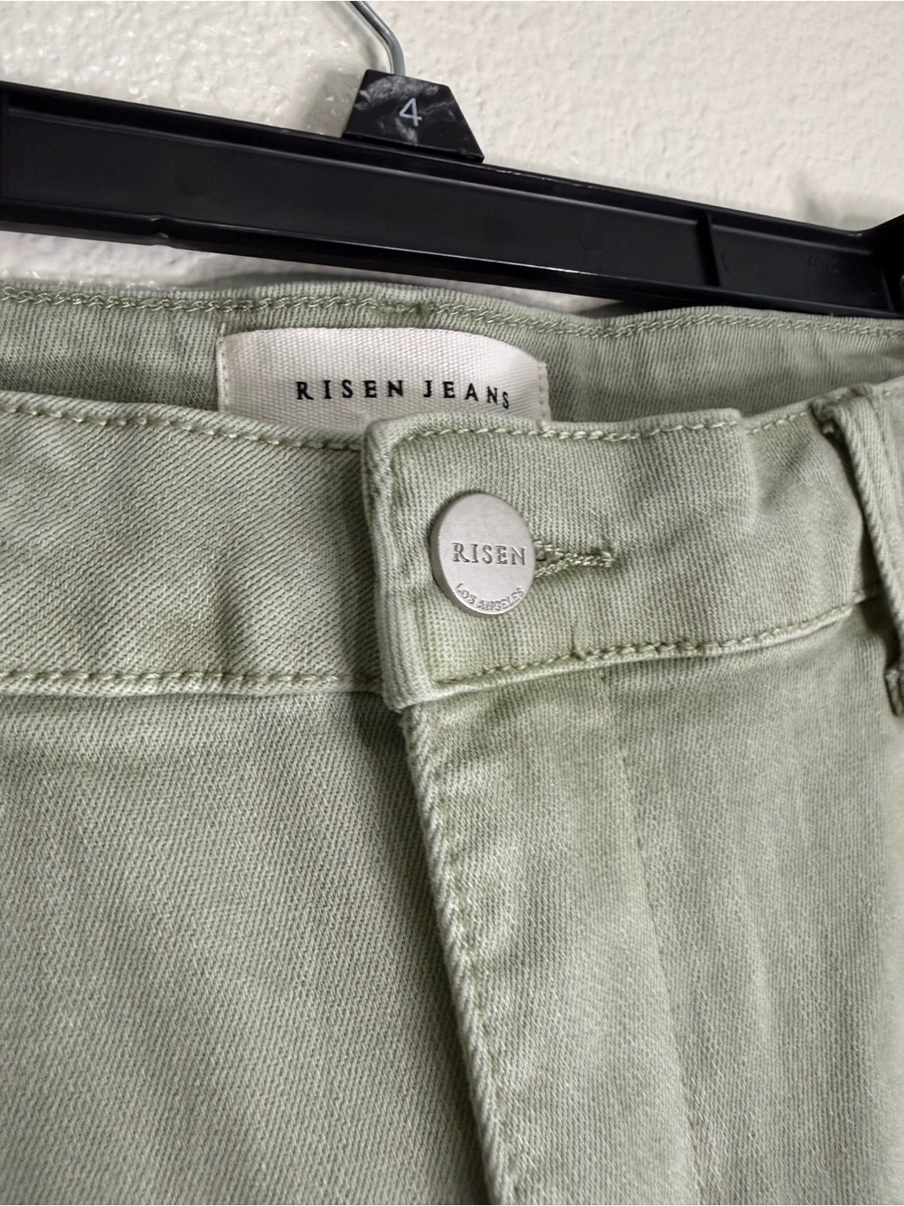 Risen High Rise Straight Leg Cargo Jeans in Olive Sz 13/31 (Box I) - Picture 3 of 8